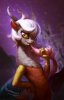 Eris nomming cotton candy (or her tail) .jpg