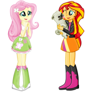 FluttershyandSunsetFan